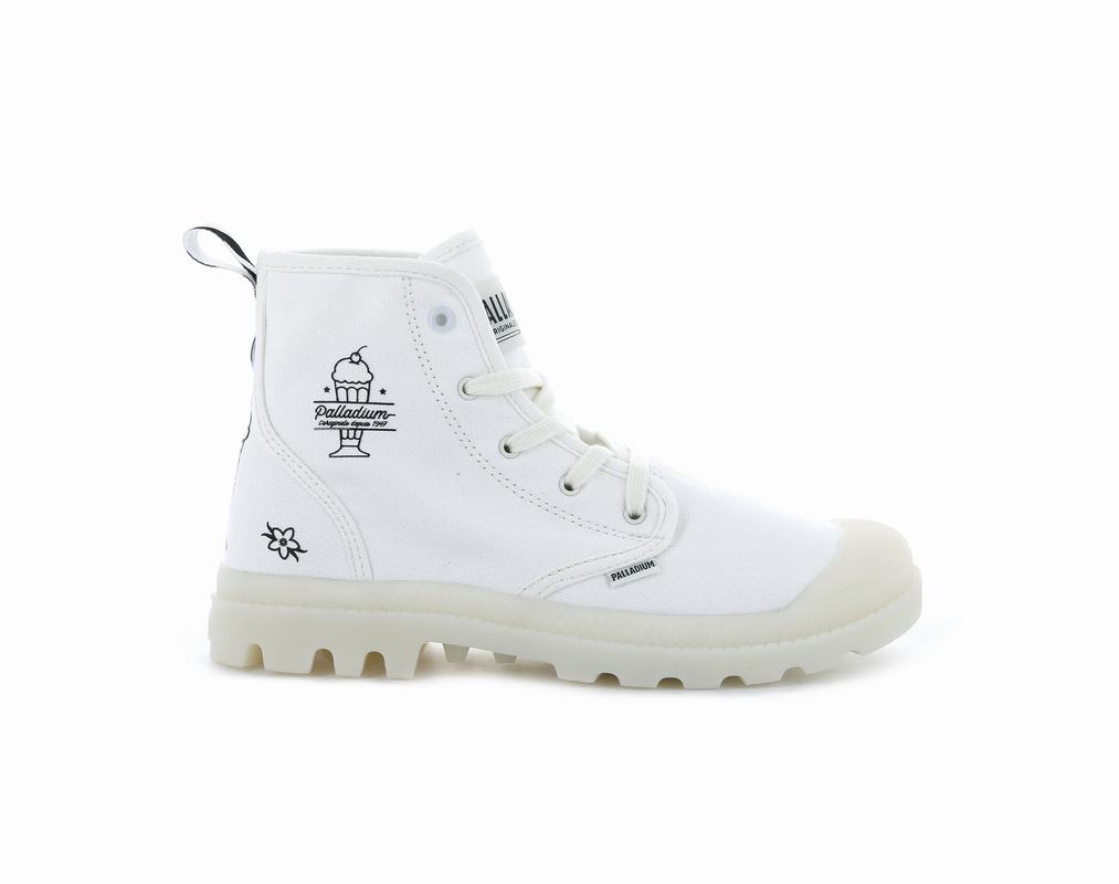 Palladium Pampa Hi Shake Ženske Čizme Bijele ||DG6851324||